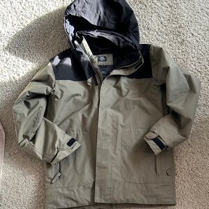 Ride Two-Tone Hooded Snowboard Jacket Sz L Preowned
